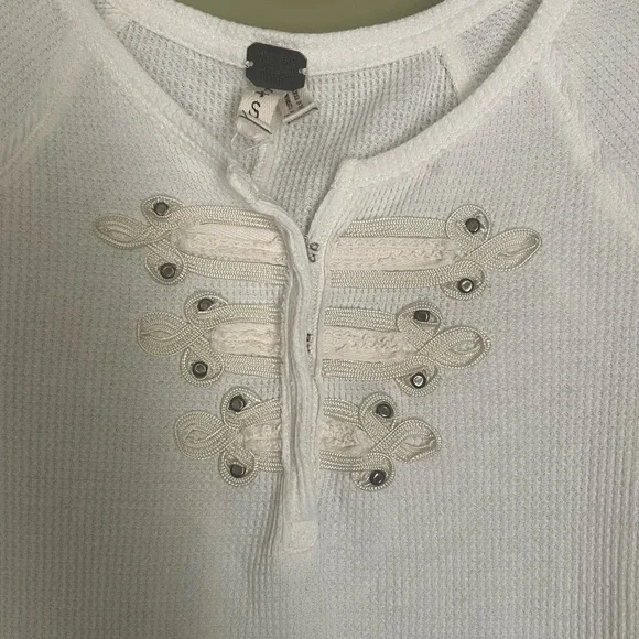 We The Free White Long Sleeve Blouse - Picture 2 of 7